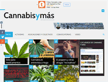 Tablet Screenshot of cannabisymas.com